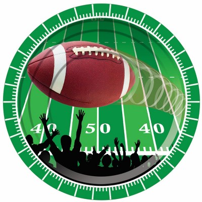 Birthday Express Football Party Dessert Plates - 8 Pack