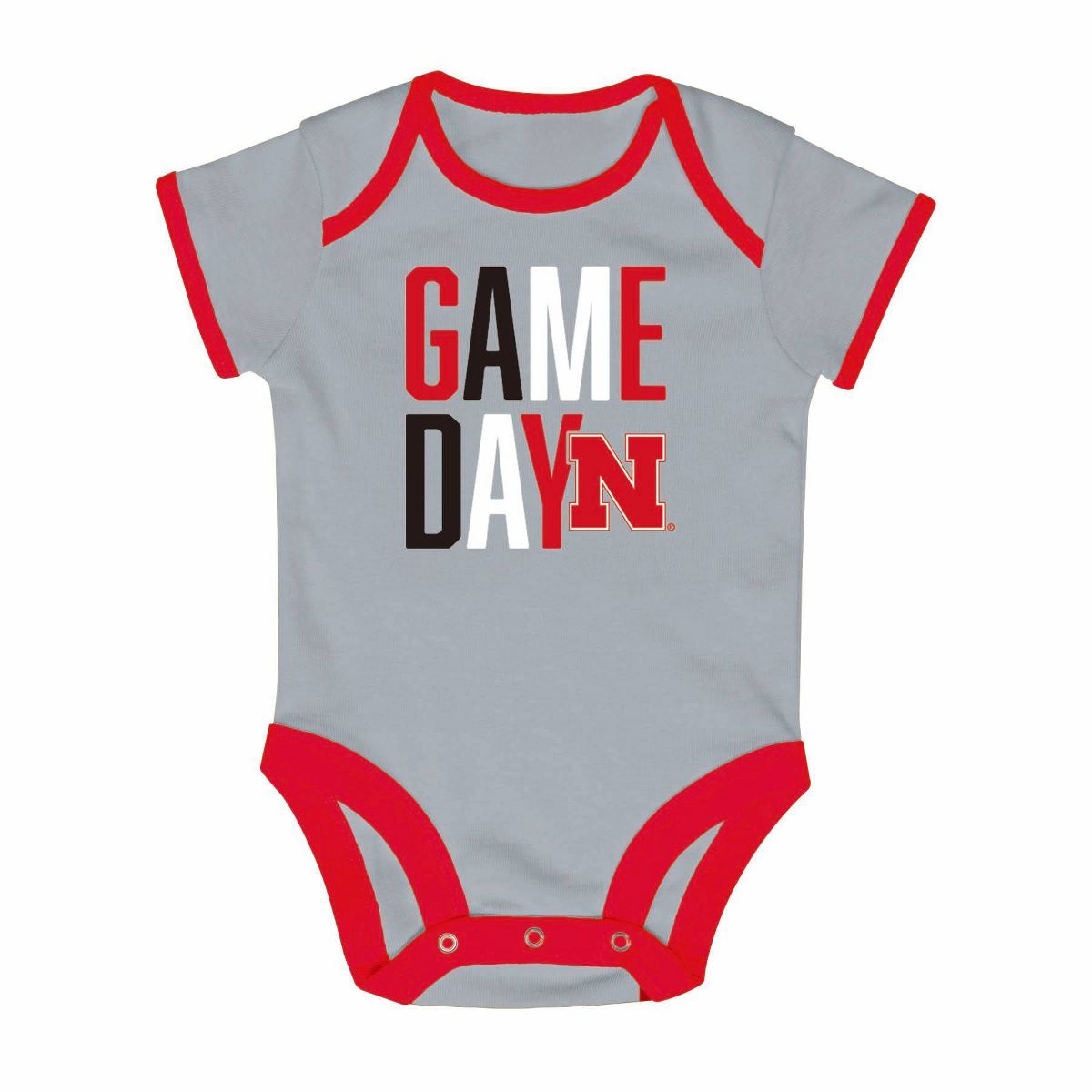 NCAA Nebraska Cornhuskers Newborn 2pk Bodysuit - thumbnail 4