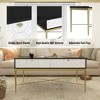 Modern Black and White Coffee Table with 2 Drawers, Living Room Storage Table - 2 of 4