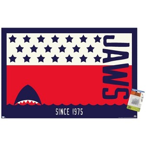 Trends International Jaws - Stars and Stripes Unframed Wall Poster Prints - 1 of 4