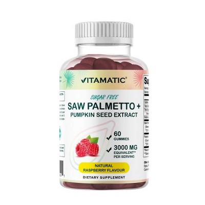 Sugar Free Saw Palmetto with Pumpkin Seed 3000 mg - 60 Gummies