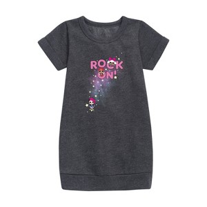 Girls' - LOL Surprise! - Space Rock Girls Graphic Short Sleeve Fleece Dress - 1 of 3