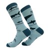 Crazy Dog Men's Help Me Shark Socks Funny Sarcastic Sharks Graphic Novelty Footwear for Men - 2 of 4