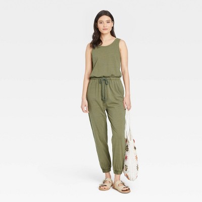 Women&#39;s Knit Jumpsuit - Universal Thread&#8482; Olive Green M