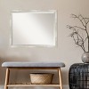 30" x 24" Crackled Metallic Narrow Framed Wall Mirror Silver - Amanti Art: Beveled, Polystyrene Frame, No Assembly - 4 of 4