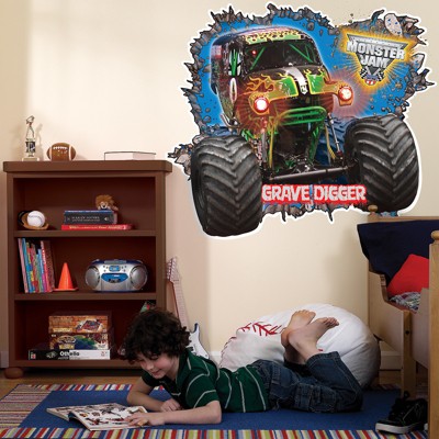 Birthday Express Monster Jam 3D Giant Wall Decals