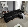 TiramisuBest L Shape Chenille Modular Sectional Sofa with Ottoman Deep Seat Cloud Couch Memory Foam Cushions and 5 Pillows, 120"*32"*38.3" - 3 of 4