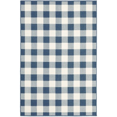 Oriental Weavers Meridian 2598V Blue/ Ivory Indoor/Outdoor Area Rug - 3'7" x 5'6"