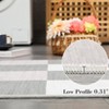 Area Rug, Home Decor Classic Plaid Modern Rug - Non Slip Washable Thin Versatile Carpet for Living Room Bedroom Entryway Office Dining Room Hallway - 4 of 4