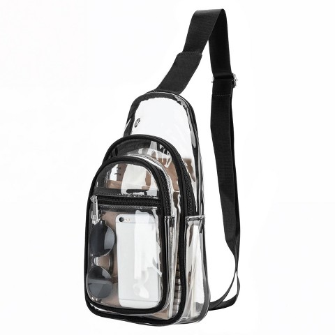 Garnen Clear Bag For Stadium Events, Clear Crossbody Bag For Stadium, Clear Crossbody Purse for Concerts Festival, Stadium Bag With Adjustable Strap