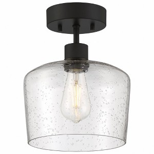 Access Lighting Port Nine 1 - Light Flush Mount in  Matte Black - 1 of 4