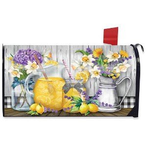 Lemonade Summer Magnetic Mailbox Cover Standard Briarwood Lane - 1 of 3