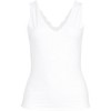 Lands' End Women's Tugless Double Layer Lace V-Neck Tank Top - 3 of 3