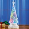 Collections Etc Color-Changing Snow Globe Tree Decoration 3.5 X 3.5 X 9 - image 2 of 2