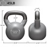 Philosophy Gym Vinyl Coated Cast Iron Kettlebell Weights  - Gray - image 4 of 4