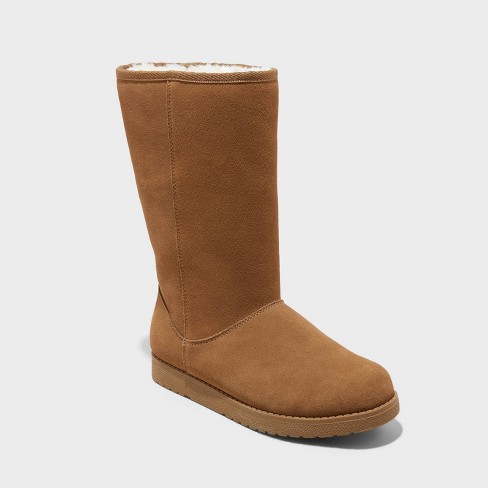 SOFFT Tan Suede Shearling Zip Up deals Winter Fashion Boots