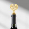 Unique Bargains Bottle Stoppers Zinc Alloy PTR Gold Tone Black 4.13"x1.57"x0.79" 1Pcs - 2 of 3