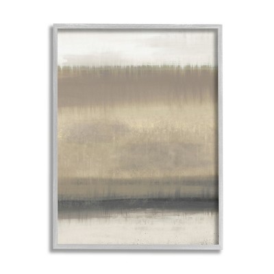 Stupell Abstract Countryside Landscape Painting Gray Framed Giclee, 11 ...