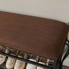 Airsurfer Shoe Rack Bench for Entryway, Industrial Bench, Rustic Shoe Rack for Small Spaces, Upholstered Entryway Bench, Multipurpose Entryway - 4 of 4