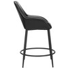 Zuo Vila Counter Stool (Set of 2) Black - 2 of 4