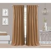 Kate Aurora 1 Piece Grant Light Filtering Button Pleated Rod Pocket & Back Tab Window Curtain Panel - 2 of 4