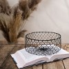 Chicken Wire Basket Black Metal - Foreside Home & Garden - image 2 of 4