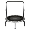 JumpSport 350 Series 39" Fitness Trampoline & Handle Bar Bundle, Adjustable Bungees, Stable No-Tip Arched Legs, & 60 Day Streaming Trial - 2 of 4