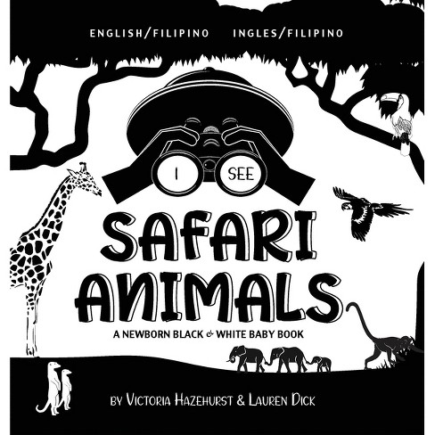 I See Safari Animals - Large Print by  Victoria Hazlehurst & Lauren Dick (Hardcover) - image 1 of 1