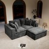 GDFStudio Verlano Modular Plush Corduroy Upholstered Sectional Sofa - 2 of 4