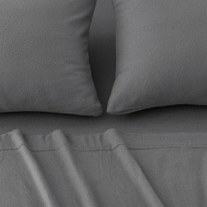 Solid Fleece Sheet Set - Isla Jade - 1 of 4