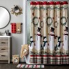 SKL Home Rustic Plaid Snowman Bath Towel Wheat : Microfiber, Machine Washable, Non-Slip Backing - image 4 of 4