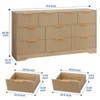 59" Fluted 10-Drawer Dresser, Modern Wood Chest TV Stand, Bedroom & Closet Storage Organizer - 2 of 4