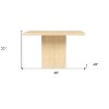 HomeRoots 48" Natural Solid Wood Pedestal Base Square Dining Table - 3 of 4