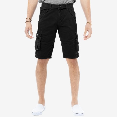 X Ray Men's Classic Fit 12.5 Inseam Knee Length Cargo Shorts In Black Size  36 : Target