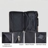 FONTOI Expandable Hardshell Luggage, 28" Suitcases with Double Wheels, Checked Luggage, Brown&White, 18.5"*11.6"*29.5" - 4 of 4