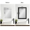 Amanti Art Mirror Makeover Bathroom Mirror Frame Border Kit - Fully Assembled Peel and Stick Frame - Mirror NOT Included - Shipwreck  Narrow Trim - 4 of 4