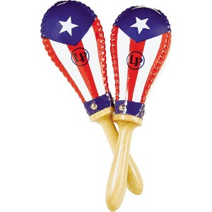 LP Puerto Rican Flag Rawhide Maracas - 1 of 1