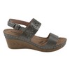 GC Shoes Foley Perforated Comfort Slingback Wedge Sandals - 2 of 4