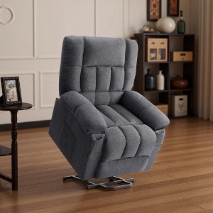 Kumasinova Massage Recliner Chair with Heat,Adjustable Reclining Accent Chair with 8-Point Vibration,Cup Holders & Side Pockets for Living Room - 1 of 4