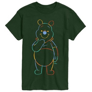 Men's - Winnie The Pooh - Colorful Sketch Short Sleeve Graphic T-Shirt - 1 of 3