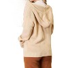 Women's Cozy Hooded Sweater With Buttons - Double Take - 2 of 4