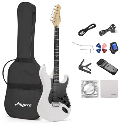 Whizmax Versatile 39" Electric Guitar Starter Kit with HSS Pickup, Sunburst Finish, Built-in Effects for Beginners & Professionals