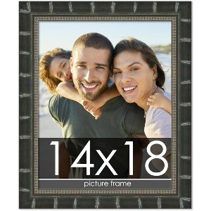 PosterPalooza | 14x18 Modern Bamboo Picture Frame, UV Acrylic, 5 Finishes - 1 of 4