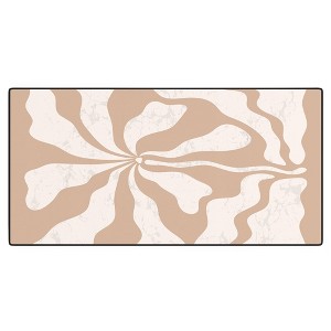 DorisciciArt Mid Century Modern Floral C Desk Mat - Deny Designs - 1 of 4