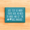 Slickblue Rustic Dog Warning Sign, Solid Knotty Pine Wood, 9x12 Wall Art, Entryway Humor Style - 2 of 3