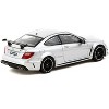 Mercedes-Benz C 63 AMG Coupe Black Series Silver Metallic "Global64" Series 1/64 Diecast Model by Tarmac Works - 2 of 3
