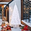 Aghana Digitals 8 ft White Artificial Christmas Tree with 1300 Lifelike PVC Branches, Sturdy Metal - 2 of 4