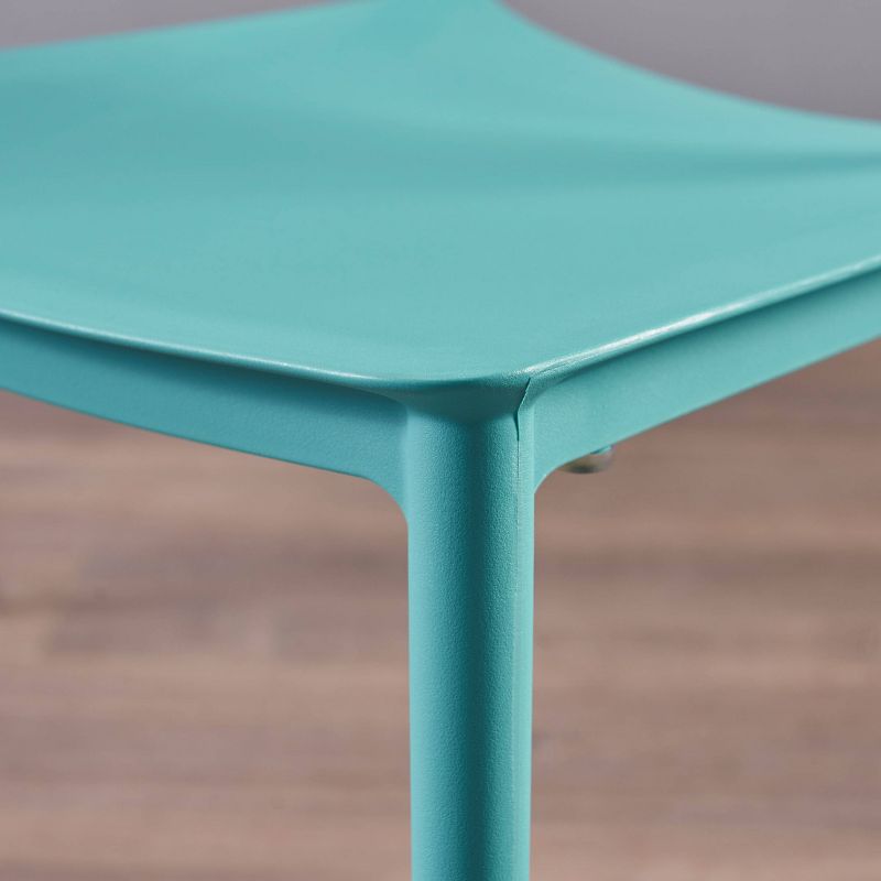 Set of 2 Gleneagle Plastic Chair Teal - Christopher Knight Home, 5 of 6