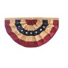 Briarwood Lane 4th of July Tea Stained Patriotic Bunting 36" X 18" (Set of 3 1x1 For 4th of July Bundle - 2 of 4