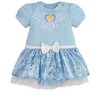Disney Princess Cinderella Ariel Belle Snow White Girls Cosplay Dress and Headband Newborn to Infant  - 3 of 4